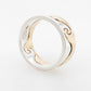 Gents 2 Tone Wave Ring