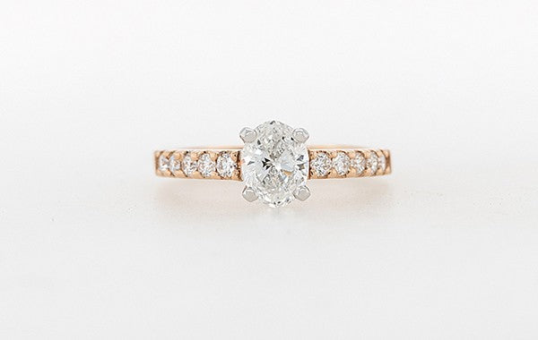 Oval Diamond Engagement Ring GIA Certified
