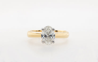 Oval 1.01ct Solitaire Engagement Ring