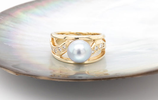 Pearl & Diamond Ring