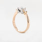 0.91ct Oval and Pear Diamond Ring