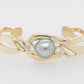 Cuff Bangle with Pearl & Diamonds