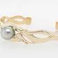 Cuff Bangle with Pearl & Diamonds