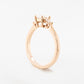 Engagement Ring Princess Cut with Pear Diamond Trilogy