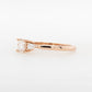 Engagement Ring Princess Cut with Pear Diamond Trilogy