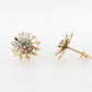 Everlasting Wildflower Green Sapphire Earrings