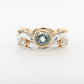 Aquamarine & Diamond Ring