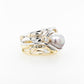 Diamond & Light Mauve Pearl Ring 