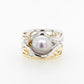 Diamond & Light Mauve Pearl Ring 