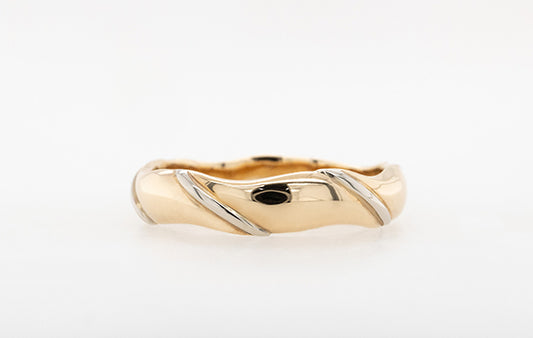 Gents 2 Tone Wedding Ring