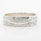 Wedding Ring SS Wave 7.5mm wide 1mm wall