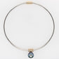 Bangle SS with 9Y Embossed Sleeves & Abrolhos Pearl