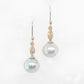 Pearl & Diamond Earrings Marquise Cut