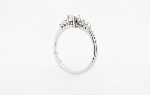 Engagement Ring 0.30ct Pear Cut Ring