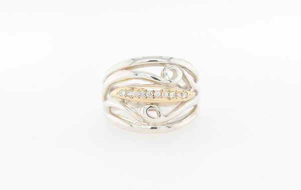 Diamonds 2 Toned Dress Ring