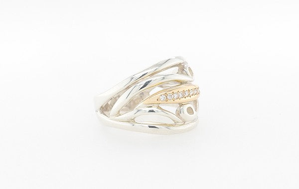 Diamonds 2 Toned Dress Ring