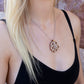 Floral Extravaganza Pink Diamonds, French Knit Pendant