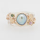 Geraldton Wax 'In The Wild' Pearl, Diamond & Sapphire Ring