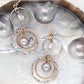 Twist Dangle Black-Lipped & Keshi Pearl Earrings