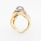 Pearl & 4PP Pink Diamond Ring