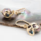 Pearl, Titanium Coral Earrings