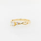 Engagement Ring 0.40ct G & 6PP Pink Diamonds