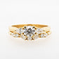 Wedding Ring Diamond RBC & Pears 18Y