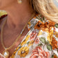 French Knitted Necklace with Hand Crafted Clasp 54cm