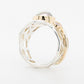 Pearl & Diamond Coral Ring