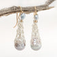 Pearl French Knitted 2 Tone Earrings Keshi's