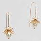 Everlasting Budding Flower Pearl Drop Earrings