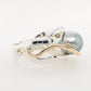 Pearl, White Diamond & Champagne Diamond Ring