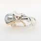 Pearl, White Diamond & Champagne Diamond Ring