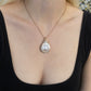Mabe Pear Diamond Pendant