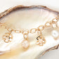 Geraldton Wax Knitted Broome Pearl Charm Bracelet