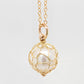 French Knitted Broome Pearl Pendant 9YR