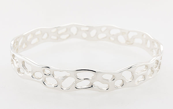Coral Reef Oval Bangle SS