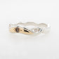 Wedding Ring 2-Tone Champagne & White Diamonds
