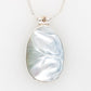 Mabe Double Large Oval Pendant Embossed Bale