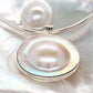 Mabe Penguin Large Round Pendant SS