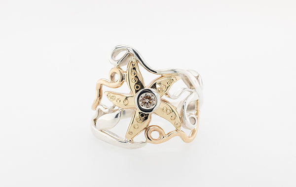 Starfish Vine Ring 2-Tone