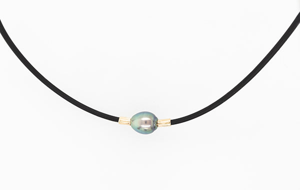 Pearl Neoprene Necklace 