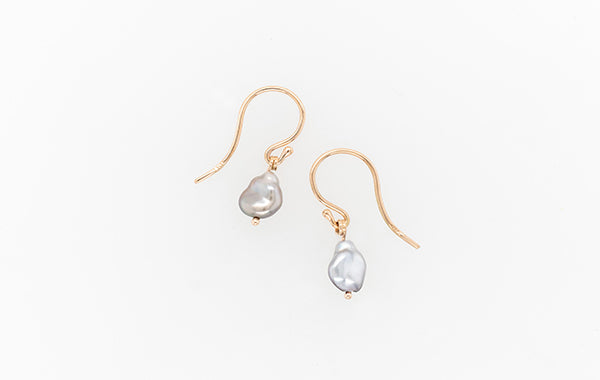 Pearl Keshi Drop Earrings 3