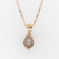 French Knitted Pearl Filagree Bale Pendant