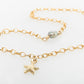 Pearl Keshi Starfish Belcher Anklet