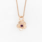 Geraldton Wax Pendant with Rhodolite Garnet