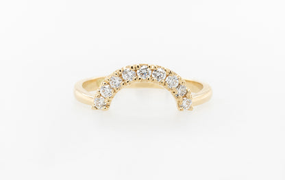 Fitted Half-Halo Diamond Eternity Ring