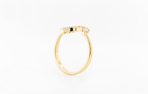 Fitted Half Halo Diamond Eternity Ring