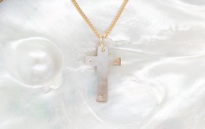 Cross Pendant Mother of Pearl