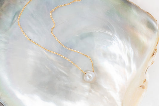 Pearl Slider Necklace 7.20mm